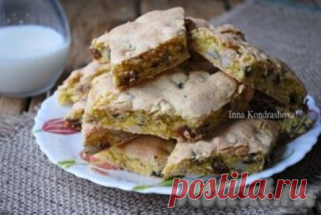 Печенье "Мазурка" с грецкими орехами и изюмом - рецепт с фото Печенье "Мазурка", приготовленное с грецкими орехами и изюмом, - простая и вкусная домашняя выпечка. Нравится оно мне тем, что в нём очень много изюма и орехов - всё как я люблю. Печенье получается мягким и просто прекрасным на вкус. Подавать такую выпечку нужно охлажденной, дополнив молоком или ...