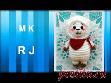 МАСТЕР-КЛАСС: Брелок вязаный крючком. RJ крючком. Игрушка амигуруми. Персонаж ВТ21