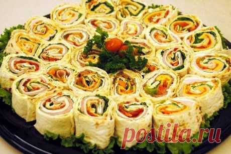 20 отличных начинок для лаваша — Домашняя кулинария