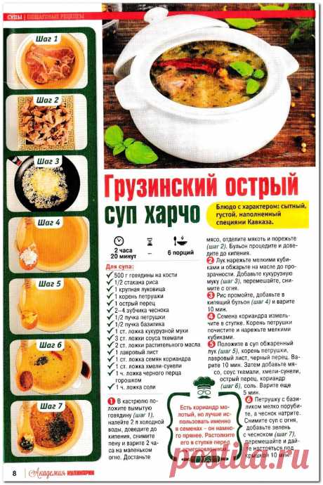 Грузинский острый суп харчо