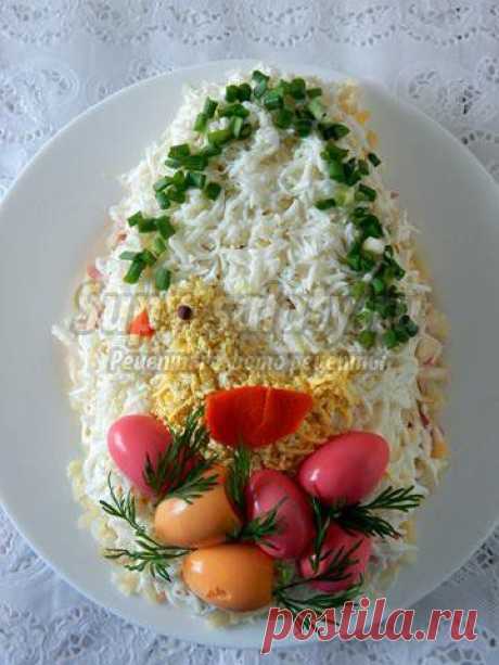 Пасхальный салат. Рецепт с пошаговыми фото