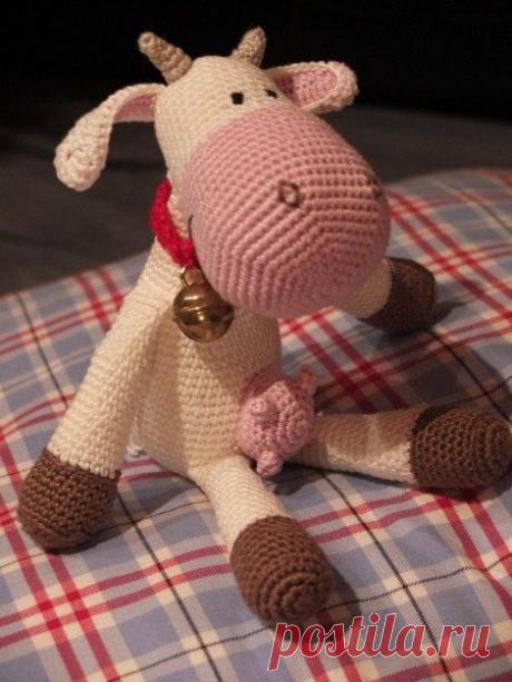 Корова ❍ Kris Crochet ❍ Вязаные игрушки и не только)