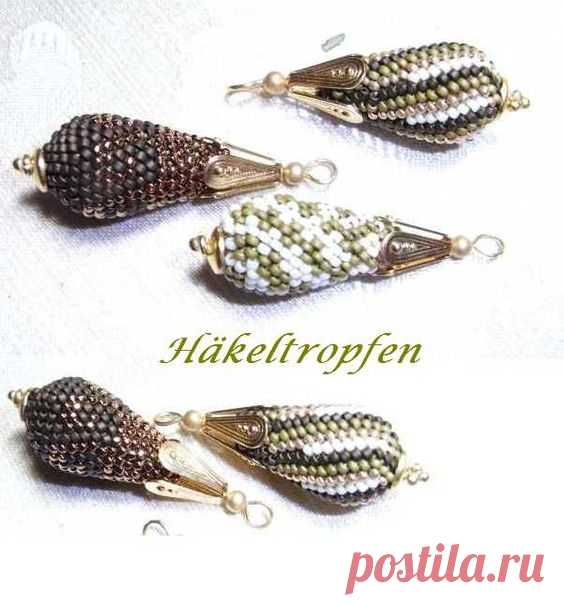 (1) bluepearls Perlen: Häkeltropfen | Beaded BEADS/ kulki