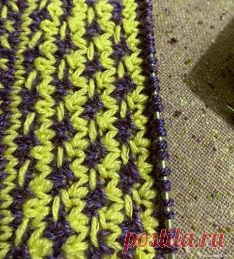 Узор ''Гирлянды из балаболок''. Видео МК | Вязание спицами