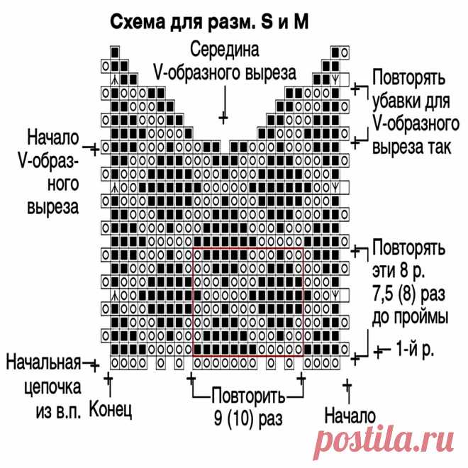Топ с воротником-чокером крючком – Paradosik Handmade - вязание для начинающих и профессионалов