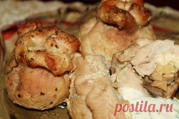 Мешочки с сыром и грибами — Женская страничка
