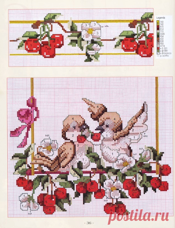 Victoria - Creaciones hechas a mano: pájaros bordados en una cortina, otro mundo