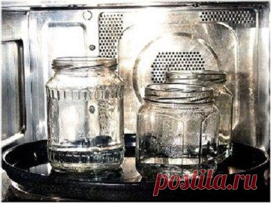 Особенности стерилизации банок в микроволновой печи