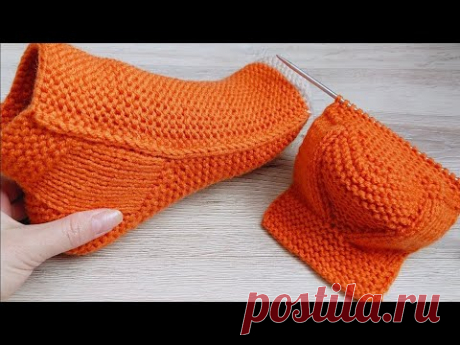 Вязание с ПЯТКИ 😲 КАК ЖЕ ПОНРАВИЛСЯ ЭТОТ СПОСОБ ☺️ СЛЕДКИ БЕЗ ЕДИНОГО ШВА
