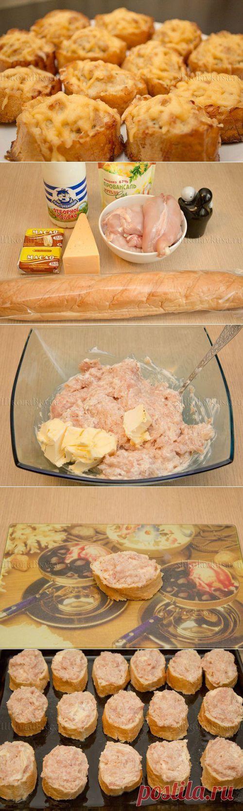 Горячие бутерброды с курицей запеченные в духовке. | Готовим вместе