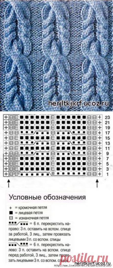 УЗОР С КОСАМИ СПИЦАМИ. - косы.жгуты.араны. - узоры спицами. - Каталог файлов - Дизайн-студия вязаных изделий.