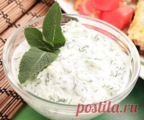 Рецепт Соус дзадзики - Средиземноморская кухня - Деликатеска.ру — Деликатеска.ру