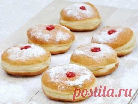 Пончики с заварным кремом