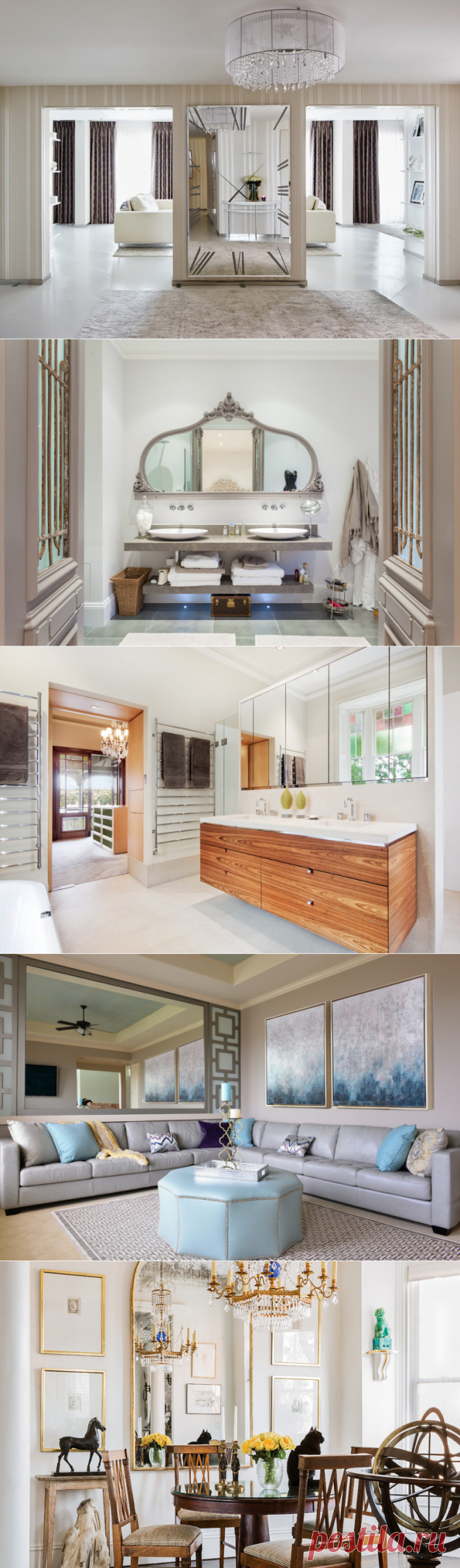 Разнообразие зеркал для дома | Роскошь и уют