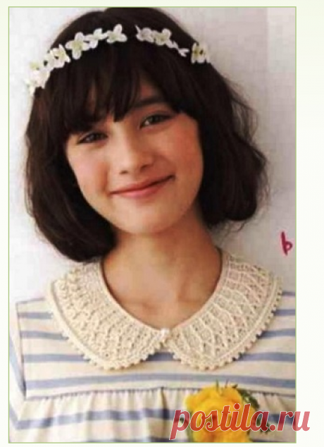 Воротничок для платья крючком