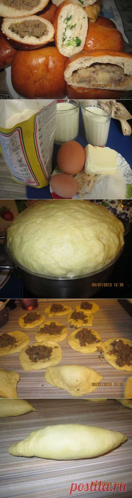 Пироги печёные с тремя начинками