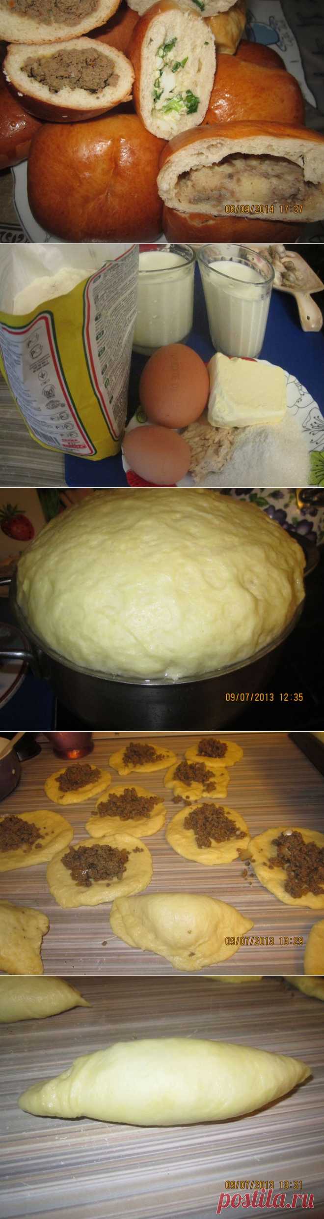Пироги печёные с тремя начинками