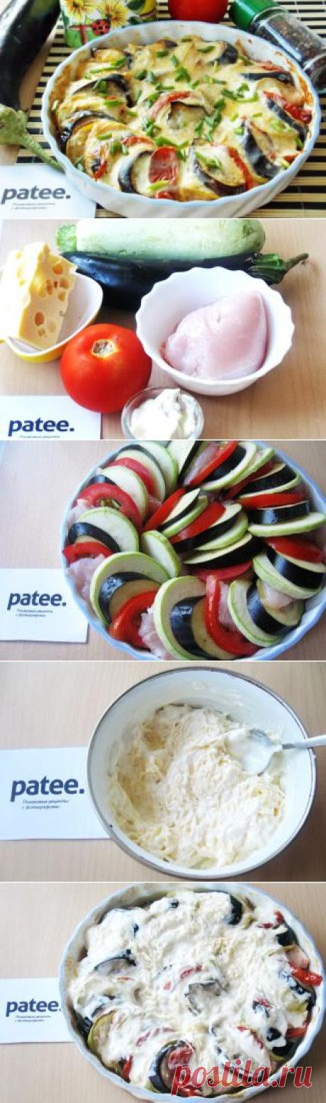 Куриная грудка с овощами - рецепт с фотографиями