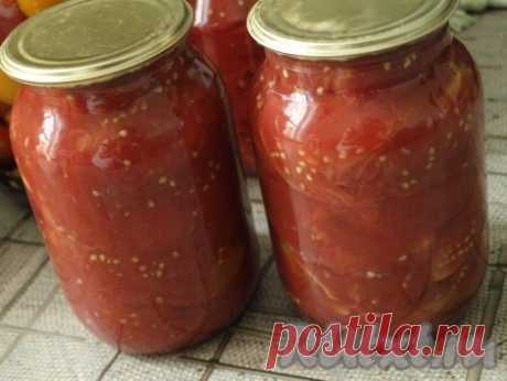 КОНСЕРВИРОВАННЫЕ ПОМИДОРЫ БЕЗ СОЛИ И САХАРА