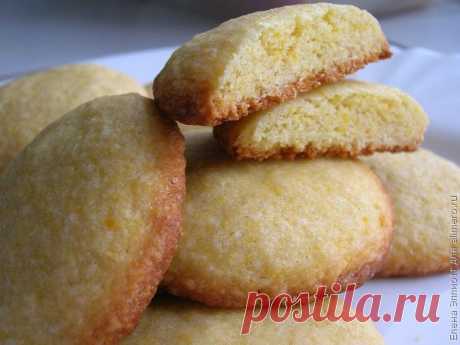 Кукурузно лимонное печенье / Рецепты с