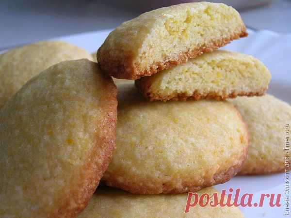 Кукурузно лимонное печенье / Рецепты с