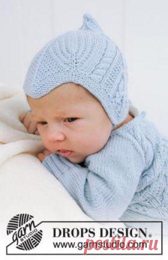 Чепчик Селестина Чудный чепчик для малыша, связанный из тонкой мериносовой шерсти на спицах 2.5 мм. Вязание изделия выполняется рядами по приведенным в...