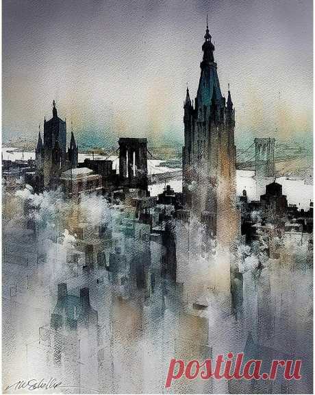 Художник-акварелист Томас Уэлс Шаллер (Thomas Wells Schaller, р. 1950)