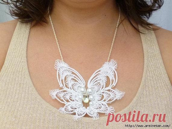 ВЯЗАНЫЕ УКРАШЕНИЯ И АКСЕССУАРЫ - ФРИВОЛИТЕ
