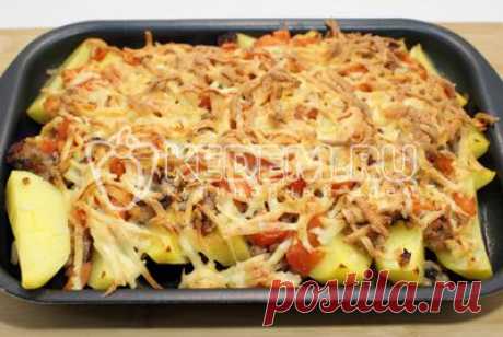 Картофельные дольки с фаршем и сыром - Рецепты. Вторые блюда. С мясом и субпродуктами
