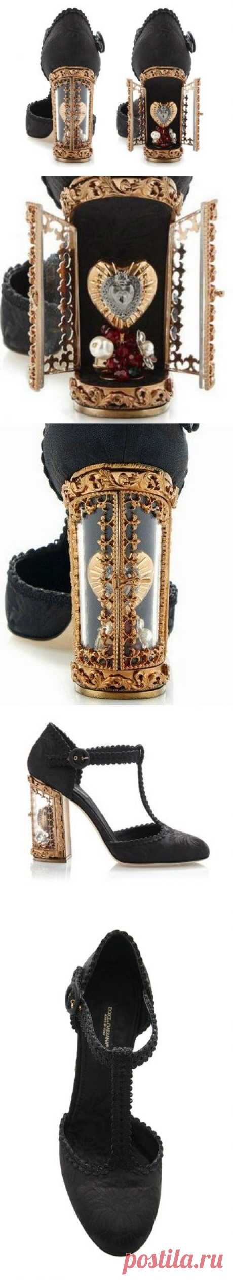 Туфли Dolce &amp; Gabbana FALL/WINTER 2015 с открывающимися каблуками.