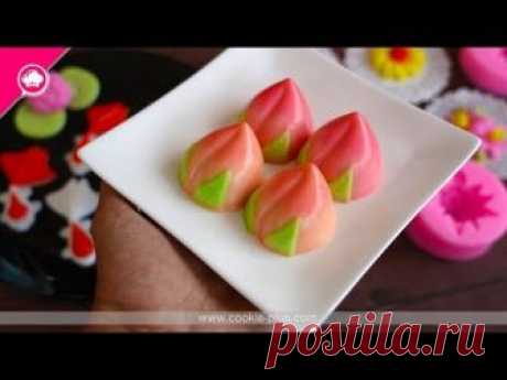 วุ้นลูกท้อรับตรุษจีน เทคนิคการลงสีผลไม้สุก ⓒ  How to Peach jelly