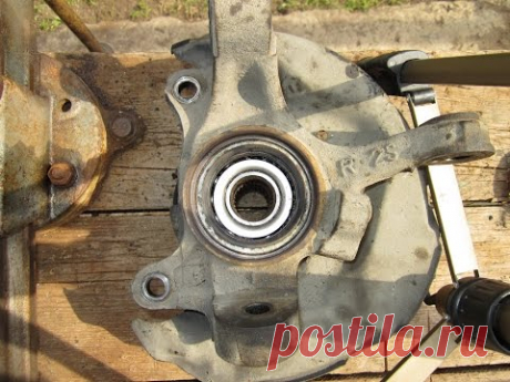 Замена переднего подшипника ступицы TOYOTA CALDINA ET196 / Замена подшипника ступицы