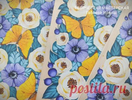 Разделочные доски &quot;butterfly&quot; с авторской росписью по дереву