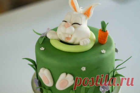 Tutorial: Oster-Torte mit Fondant Hase - HANDMADE Kultur
