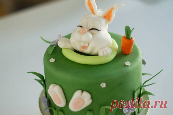 Tutorial: Oster-Torte mit Fondant Hase - HANDMADE Kultur