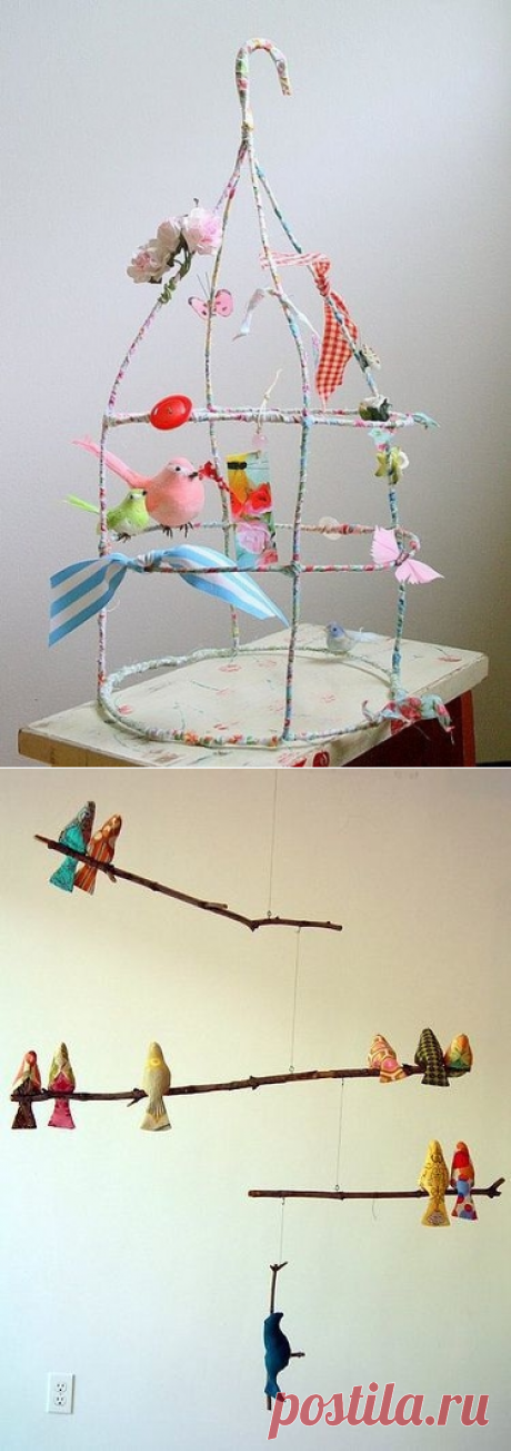 Птички + шаблон