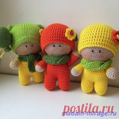 Пупсики Йо-йо | Остров вязаной игрушки