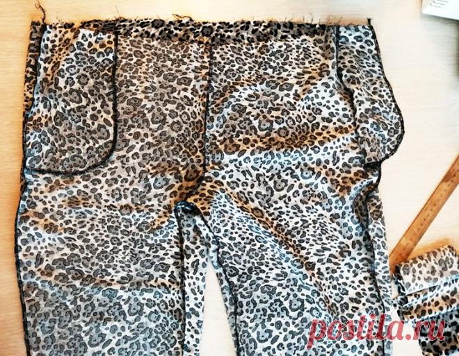 Свободные женские штаны на резинке. Моделирование, пошив, готовые выкройки размеры 40 - 58