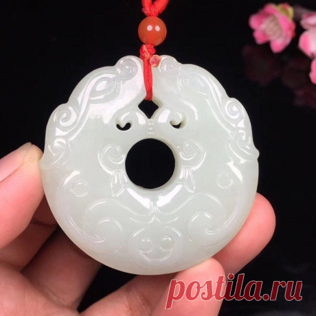 White jade dragon pendant-dragon pendant necklace-dragon | Etsy