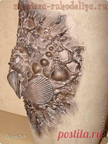 Мастера рукоделия - рукоделие для дома. Бесплатные мастер-классы, фото и видео уроки - Мастер-класс по технике терра: Пизанская ваза