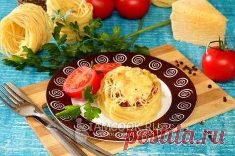 🍲 4 рецепта гнезд из макарон с различными начинками, подойдут спагетти или лапша. | Аймкук — рецепты с фото и видео | Яндекс Дзен