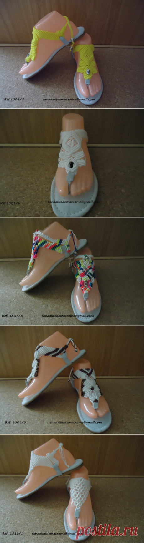Sandalias de macrame от Mundomacrame на Etsy