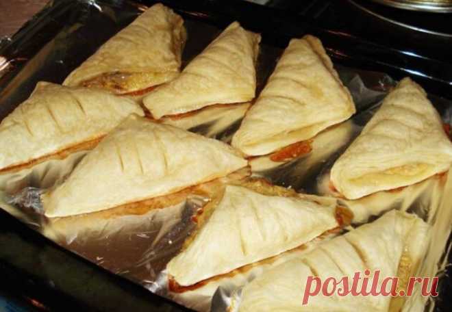Слойки с банановой начинкой