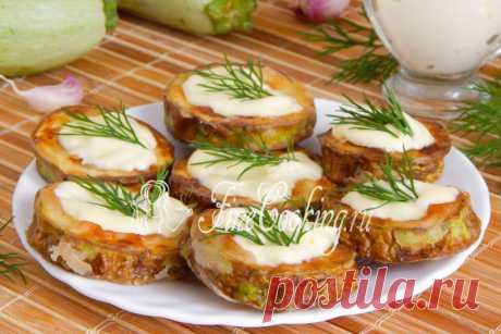 Жареные кабачки с чесноком и майонезом - рецепт с фото