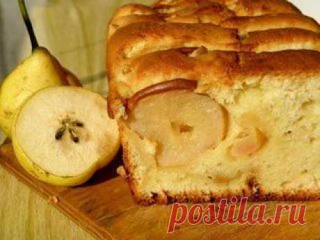 Творожный кекс с фруктами..
