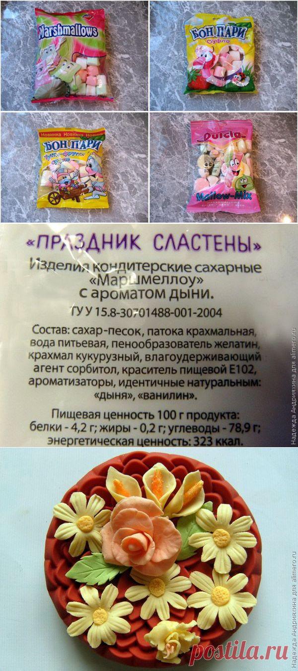 Мастика из "Маршмеллоу" и украшения из нее для тортов. Мастер-класс