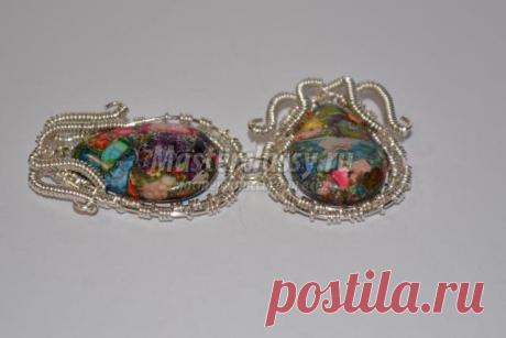 Комплект украшений «Солнечные варисциты» в технике wire wrap. Мастер класс. Часть первая