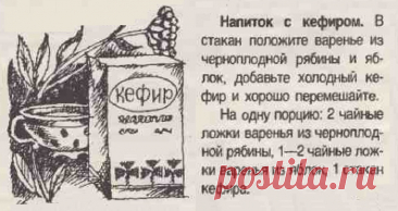 Напиток с кефиром и вареньем