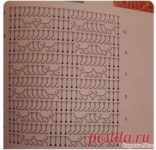 Красивый узор крючком, в копилку рукодельницам!