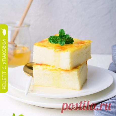 Манный пудинг со сметаной